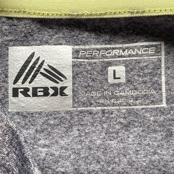 Reebok Mock Neck Long Sleeve with thumb holes Sz L - Picture 7 of 7